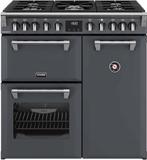 Stoves Richmond 90 DF DX antracite fornuis, Witgoed en Apparatuur, Fornuizen, Verzenden, 60 cm of meer, Nieuw, Energieklasse A of zuiniger