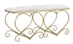BANKJE HART CREMA CM 105X37,5X51,5, Huis en Inrichting, Ophalen of Verzenden, Nieuw