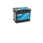 Exide AGM accu | EK600 | 12V 60Ah, Auto-onderdelen, Accu's en Toebehoren, Ophalen of Verzenden, Nieuw