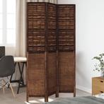 vidaXL Kamerscherm met 3 panelen massief paulowniahout, Verzenden, Nieuw
