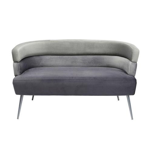 *WOONWINKEL* Kare Design Sandwich Velvet Design Bankje Grijs, Huis en Inrichting, Banken | Bankstellen, Nieuw, Verzenden