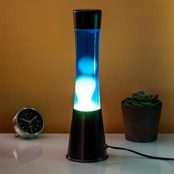 Lavalamp zwart met witte lava beschikbaar voor biedingen