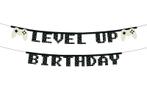 Gaming Party Banner Level Up Birthday 2,5m, Hobby en Vrije tijd, Feestartikelen, Verzenden, Nieuw
