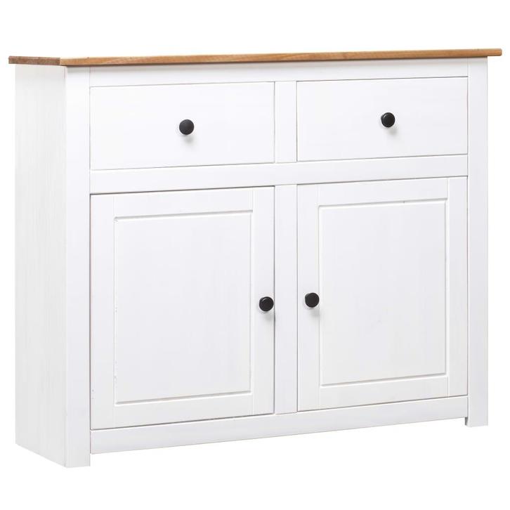 vidaXL Dressoir Panama Range 93x40x80 cm massief grenenhout, Huis en Inrichting, Kasten | Dressoirs, 25 tot 50 cm, Nieuw, 50 tot 100 cm