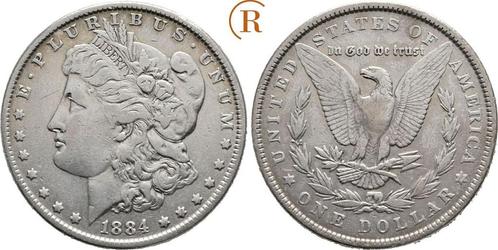 Dollar 1884 Usa: (MuntenenBankbiljetten-Wereldmunten), Postzegels en Munten, Munten | Amerika, Verzenden