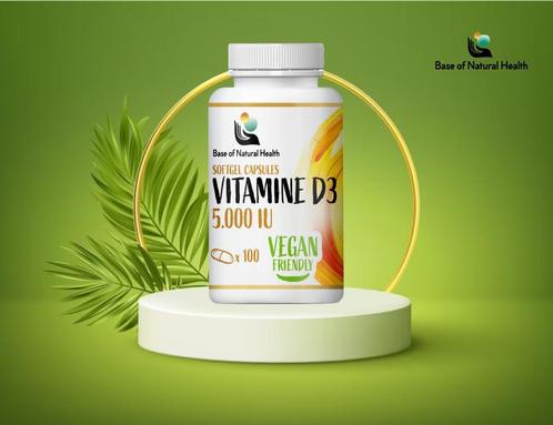 Vitamine D3 5.000IU Capsules * Ondersteunt immuniteit, Sport en Fitness, Gezondheidsproducten en Wellness, Overige typen, Nieuw