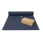 Basispakket yogamat en blok - moon indigo, Nieuw, Verzenden