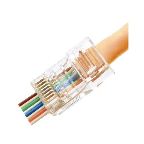 Cat.6 UTP stekkers met kabeldoorvoer per stuk, Doe-het-zelf en Verbouw, Elektra en Kabels, Nieuw, Ophalen of Verzenden