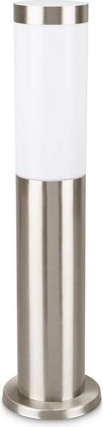 PROLIGHT tuinpaal - E27 max 20W spaarlamp - IP44 - inox, Huis en Inrichting, Lampen | Losse lampen, Ophalen of Verzenden, Zo goed als nieuw