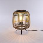 Mica Decorations Nimes Tafellamp - H37 x Ø29 cm - Bamboe -, Huis en Inrichting, Lampen | Tafellampen, Verzenden, Nieuw