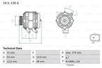 Dynamo / Alternator FORD B-MAX (1.4,1.4 LPG,1.6 Ti), Auto-onderdelen, Ophalen of Verzenden, Nieuw