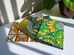 4 Fat quarters - Groen mix Quiltstoffen / Patchwork stoffen, Hobby en Vrije tijd, Ophalen of Verzenden, Nieuw
