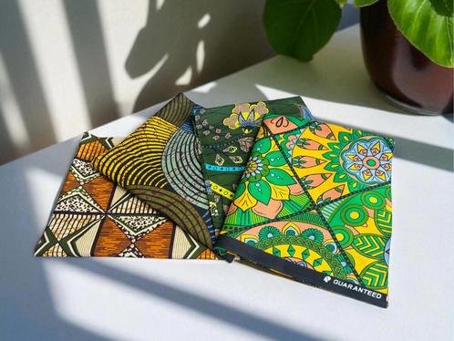 4 Fat quarters - Groen mix Quiltstoffen / Patchwork stoffen, Hobby en Vrije tijd, Stoffen en Lappen, Nieuw, Ophalen of Verzenden