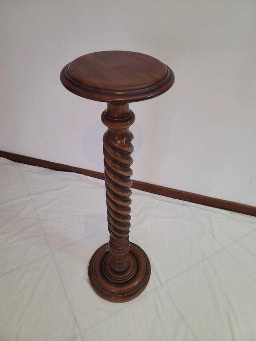 Bijzettafel - Hout - Antieke salomonische zuil, Antiek en Kunst, Curiosa en Brocante