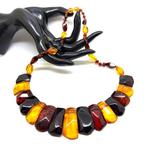 Echte Baltische amber brede halsketting - Barnsteen -, Nieuw