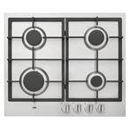 ETNA KG859RVSA Gaskookplaat 59 cm - nieuw - laagste prijs, Witgoed en Apparatuur, Kookplaten, Ophalen, Nieuw, 4 kookzones, Energieklasse A of zuiniger