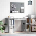 vidaXL Bureau met Opslag Grijs Sonoma 130 x 50,5 x 75 cm, Verzenden, Nieuw