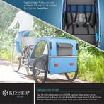 KESSER® Kinderfietskar - Fietsaanhanger - Blauw, Verzenden, Nieuw