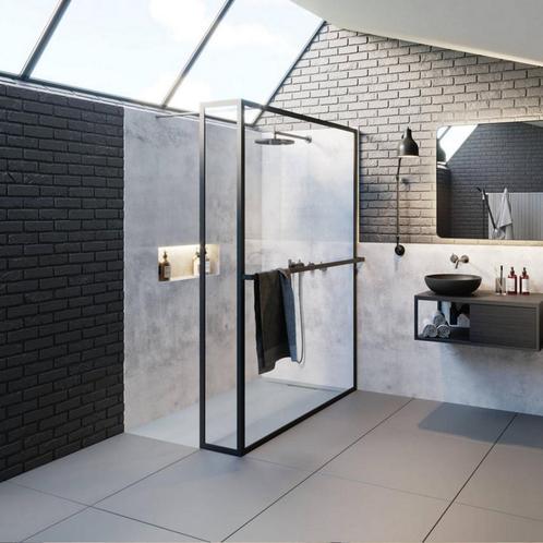 Inloopdouche Riho Lucid GD402 Verstelbaar Aluminium, Doe-het-zelf en Verbouw, Sanitair, Douche, Nieuw, Ophalen of Verzenden