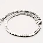 Tennis armband - 18 karaat Witgoud Smaragd
