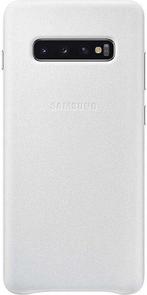 Samsung S10+ Leather Cover White, Telecommunicatie, Mobiele telefoons | Hoesjes en Frontjes | Overige merken, Nieuw, Ophalen of Verzenden