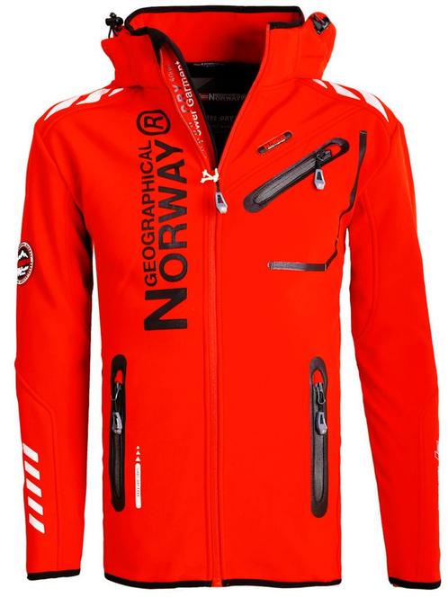 Geographical Norway Softshell Jas Heren Rood Royaute, Kleding | Heren, Jassen | Zomer, Rood, Nieuw, Verzenden