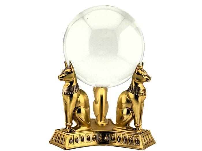 Franklin Mint - Jeane Dixon - sculptuur, Bastet Cats Crystal, Antiek en Kunst, Curiosa en Brocante