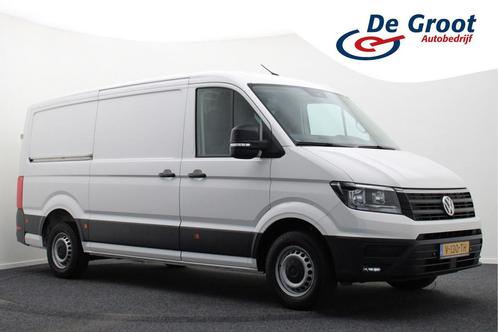 Volkswagen Crafter 35 2.0 TDI L3H2 Highline, Auto's, Bestelauto's, Dealer onderhouden, Lease, Zwart, Handgeschakeld, Wit, Financial lease