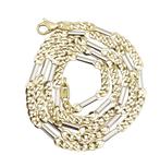 Halsketting - 18 karaat Geel goud, Witgoud, Sieraden, Tassen en Uiterlijk, Kettingen, Nieuw