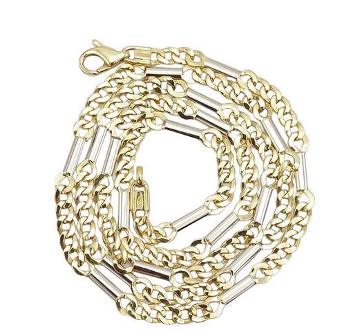 Halsketting - 18 karaat Geel goud, Witgoud, Sieraden, Tassen en Uiterlijk, Kettingen