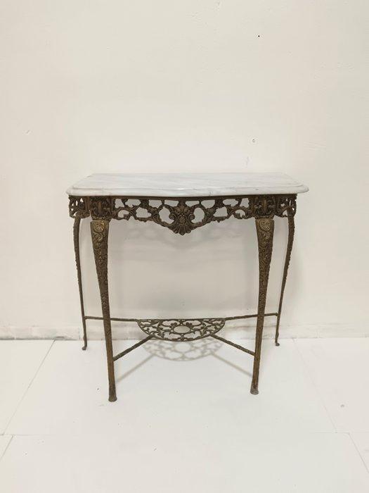 Wandtafel - Brons, Marmer - Bronzen console, Antiek en Kunst, Curiosa en Brocante