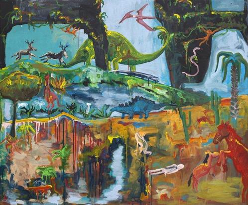 Vit Navratil - Doyle’s Lost World (XXL)- Hand-painted, Antiek en Kunst, Kunst | Schilderijen | Modern