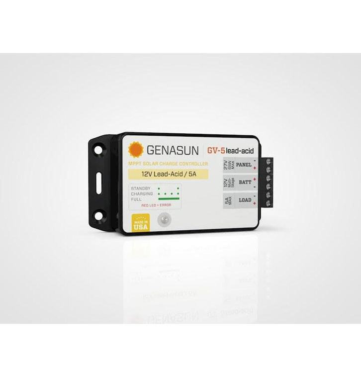 Genasun GV-5 MPPT - 5 Ampere Laadregelaar Lood en Gel, Watersport en Boten, Navigatiemiddelen en Scheepselektronica, Nieuw, Ophalen of Verzenden