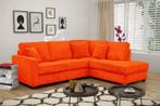 Hoekbank Groningen - hoekbanken - Oranje, Huis en Inrichting, Banken | Sofa's en Chaises Longues, Nieuw, Stof