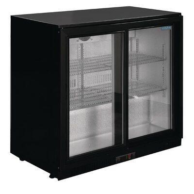 Polar G-serie 2-deurs barkoeling met schuifdeuren zwart 208L, Zakelijke goederen, Horeca | Keukenapparatuur, Nieuw in verpakking