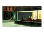 Kunstdruk Edward Hopper Nighthawks 40x30cm, Verzenden, Nieuw