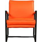 Leren Fauteuil Secret - Toledo Leer Orange, Huis en Inrichting, Fauteuils, Nieuw, Ophalen of Verzenden, Fauteuil Secret - Toledo leer Orange past perfect in uw interieur als u woonstijl: Industrieel, Modern is.