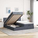 vidaXL Ottoman bed met matrassen en LEDs 160x200cm fluweel, Verzenden, 200 cm, 160 cm, Nieuw