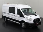 Ford Transit 2.0TDCI 130PK L3H2 Dubbele Cabine | 7-Persoons, Auto's, Gebruikt, Wit, Leder, Overige kleuren