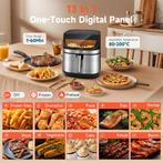 Airfryer XXL - heteluchtfriteuse - 8,8L - 2200W - Zwart, Witgoed en Apparatuur, Verzenden, Nieuw