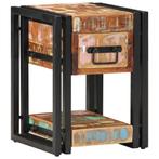 vidaXL Nachtkastje 2 pcs 30 x 30 x 40 cm massief gerecycled, Huis en Inrichting, Minder dan 45 cm, Verzenden, Nieuw, Minder dan 55 cm