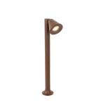 Buiten paaltje roestbruin met grondpin en kabelmof 60cm IP44, Nieuw, Minder dan 50 watt