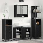 vidaXL Badkamer Kast met lade met plank Zwart eiken 35 x, Huis en Inrichting, Badkamer | Badkamermeubels, Verzenden, Nieuw