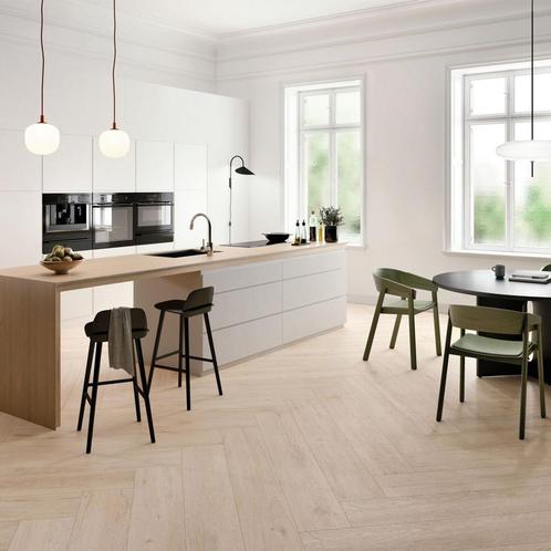 Keramisch parket tegel 19,5x121 beige houtlook laminaat, Doe-het-zelf en Verbouw, Tegels, Nieuw, 10 m² of meer, Keramiek, Ophalen of Verzenden