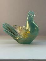 Murano - sculptuur, Scultura di Colomba Dorata - 10 cm -