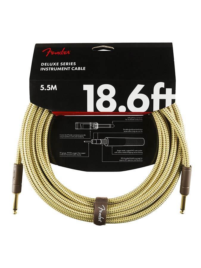Fender Deluxe Series instrument kabel 5.5m tweed, Muziek en Instrumenten, Instrumenten | Toebehoren, Verzenden