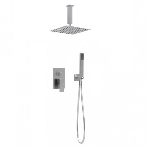 Vierkant Inbouw regendouche met plafond arm 25cm douchekop, Doe-het-zelf en Verbouw, Sanitair, Verzenden