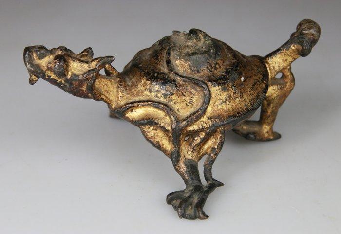 Chimere Tortue-Dragon - Brons, Verguld - China - Qing - 17e, Antiek en Kunst, Antiek | Overige Antiek