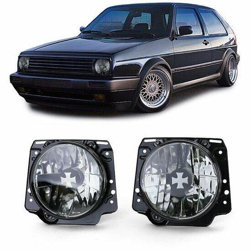 Heldere Iron Cross Koplampen Volkswagen Golf 2 RL065, Auto-onderdelen, Verlichting, Nieuw, Volkswagen