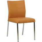 Leren eetkamerstoel Basic - Toledo Sabbia (lichtcognac) - P, Huis en Inrichting, Stoelen, Overige kleuren, Leren eetkamerstoel Basic - Toledo Sabbia (lichtcognac) - Poten staal vierkant RVS past perfect in uw interieur als u woonstijl: Modern is.